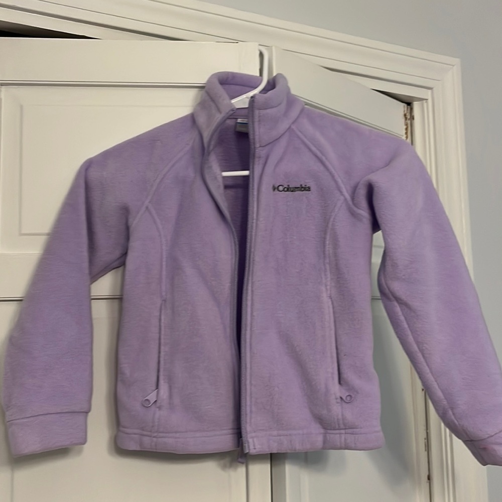 EUC- Girls Columbia Full Zip Fleece Jacket